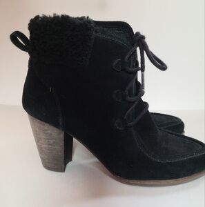 Ugg Analise Suede Shearling Lace Up Boots